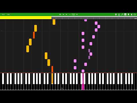J.S. Bach - Invention No. 15 in B minor (BWV 786) [Synthesia Tutorial]