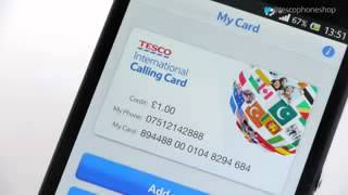 How to use the Tesco International Calling Card app screenshot 1