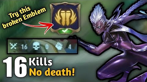 (TRY THIS!) Karrie BROKEN MARKSMAN Emblem | Karrie Best Build 2022 | Mobile Legends