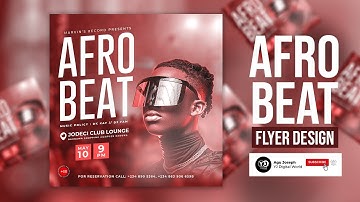 Social Media Party Flyer design step by step in Photoshop