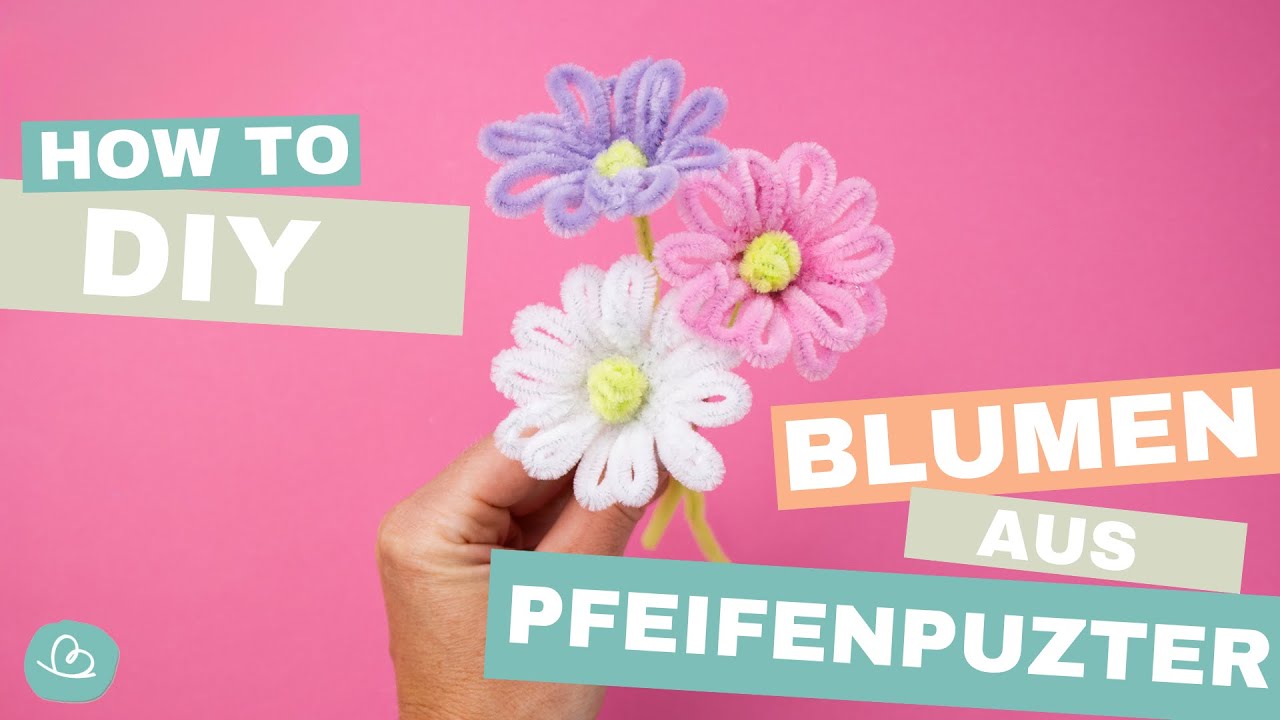Blumen aus Pfeifenputzer
