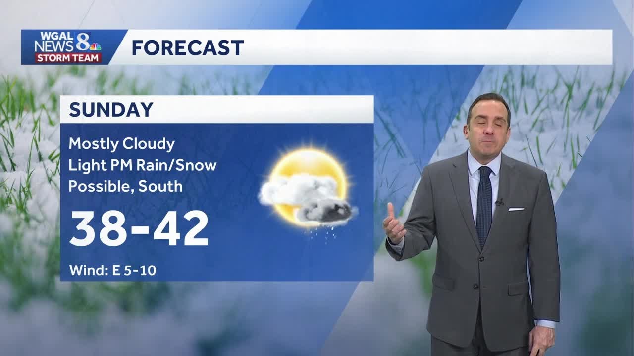Mild & Dry Saturday; Light Rain & Snow Possible In Areas Sunday - YouTube