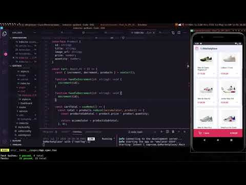 goMarketplace demo (React Native app + source code)