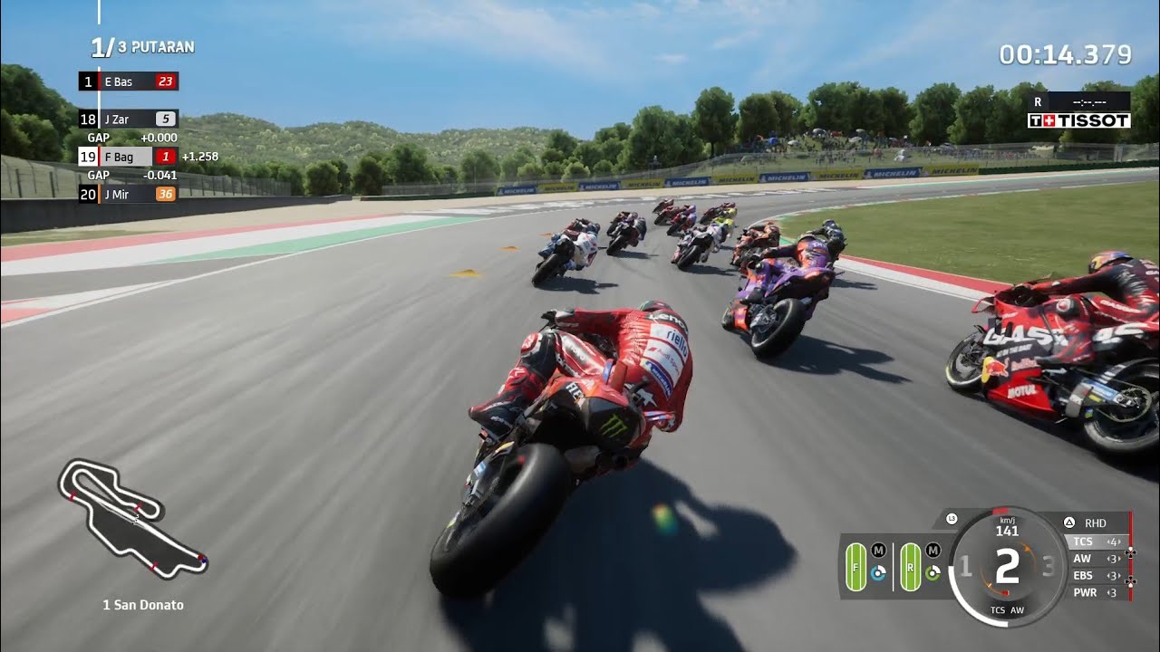 Moto GP 24 PS4 Hen 12.50 asli ini seri moto gp ps4 paling ez anti jatuh ditikungan 😂👍