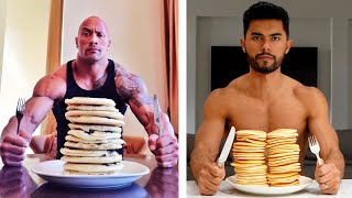 I Trained \& Ate Like The ROCK For 24 Hours