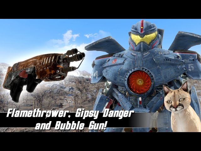Fallout 4 Mods Week 32 - Flamethrower, Gipsy Danger and