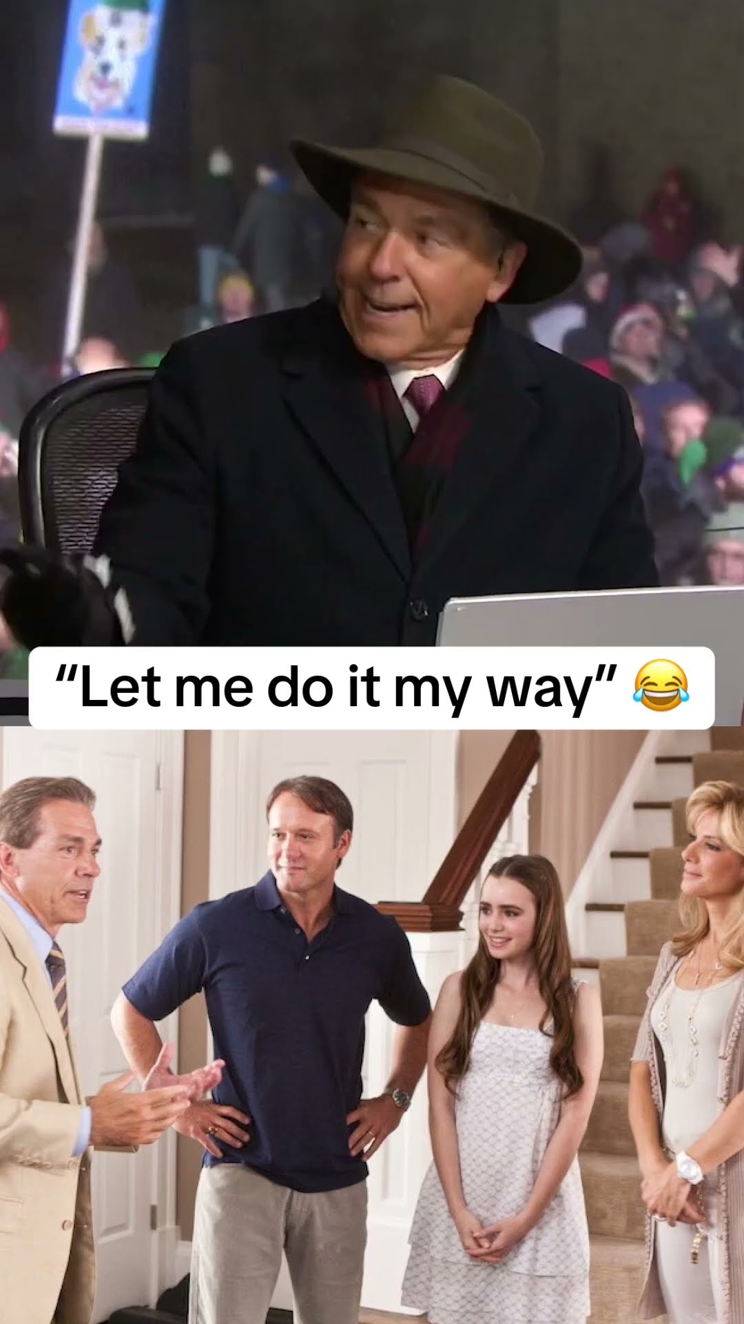 Nick Saban on his acting in The Blind Side ?