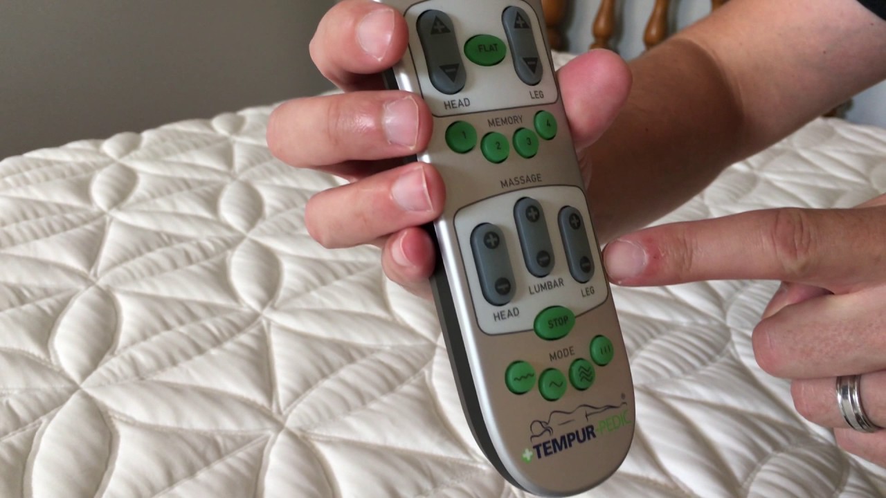 reset tempurpedic remote