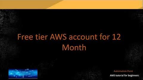 AWS tutorials for beginners |  How to create free tier AWS account for 12 month