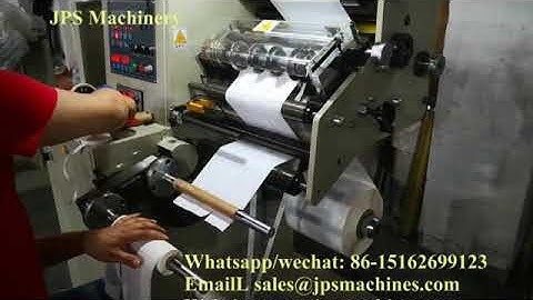 JPS-320FQ-TR Turret Rewinder Label Slitter Rewinder to The Netherlands (Counter-Clockwise Rewind)