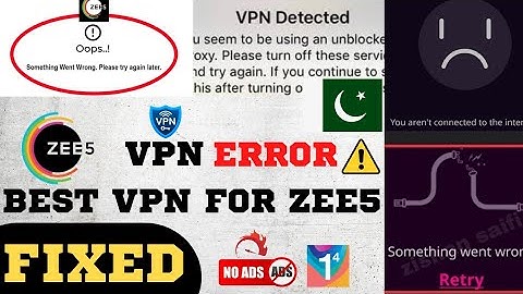 📣[SOLVED] How to Watch ZEE5 App in Pakistan | Fix VPN Error | Fast Ad-Free VPN | All Errors Fixed