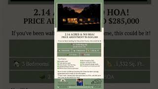 Peaceful Georgia living, Just over 2 Acres, NO HOA & Under $300k! This home is a must-see!