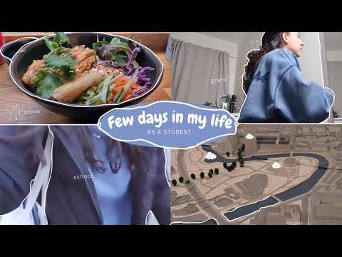 🧸few days in my life as a student | school, grwm, studying, tests, friends, food, library, etc.