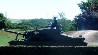 Heavy assault tank A39 Tortoise running at Bovington