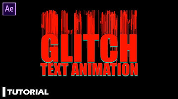 After Effects Tutorial - Glitch Text Animation in After Effects