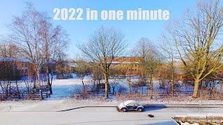 the year 2022 in one minute  365 days time lapse