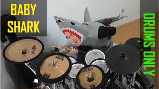 BABY SHARK drumming in costume