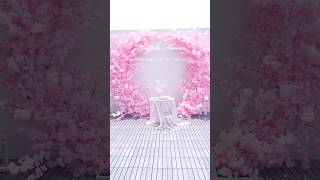 Luxury Cherry Blossom Sheep Horn Stand ,Customized for Wedding Stage Decoration #wedding  #flowers