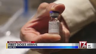 COVID-19 vaccines arrive at hospitals in NC
