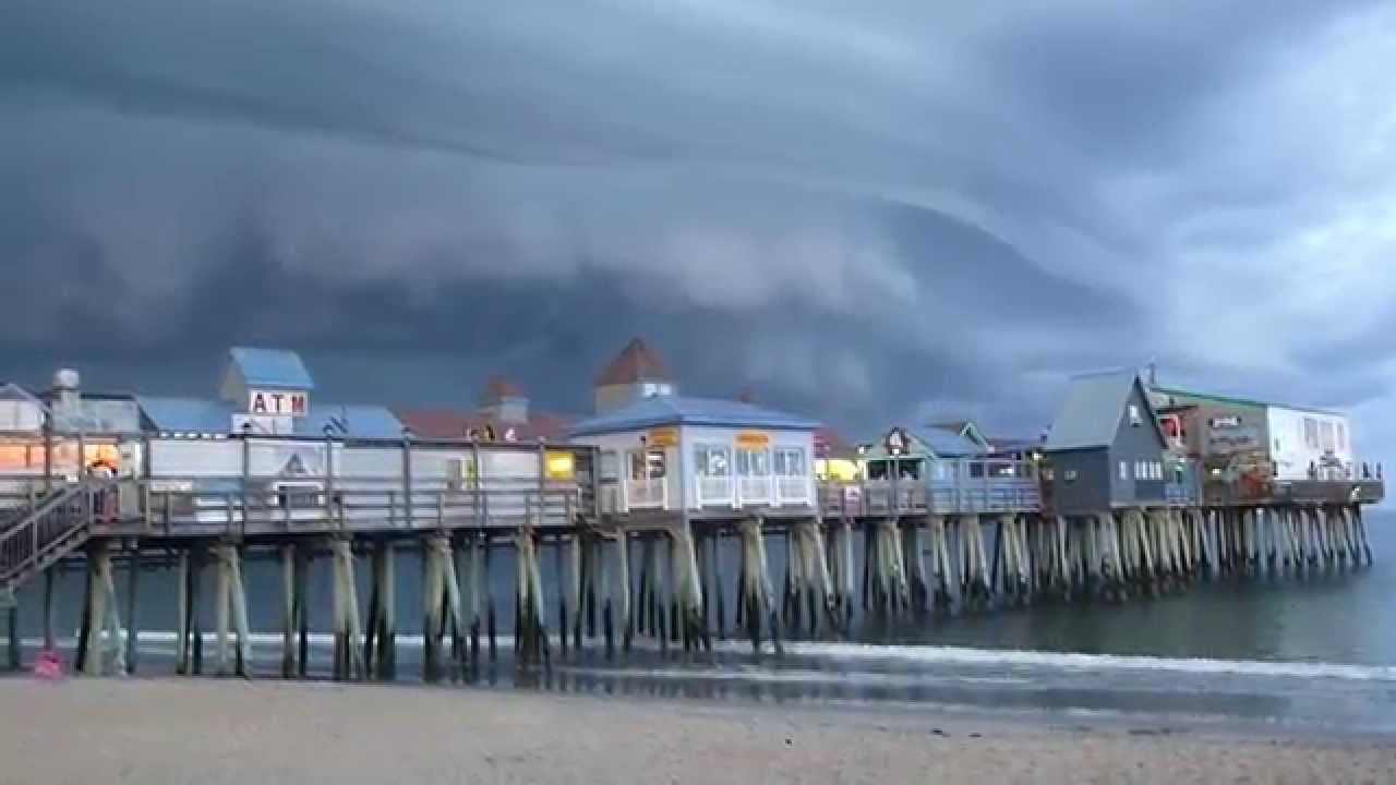 Old Orchard Beach, Maine Thunderstorm, July 24th 2015 YouTube