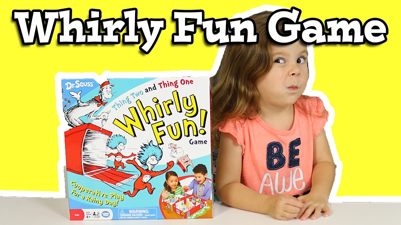 Dr Seuss Thing 2 And Thing 1 Whirly Fun Game