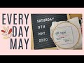 EVERYDAY MAY #9 | So Much Stitching &amp; Baking a Chocolate Cake!