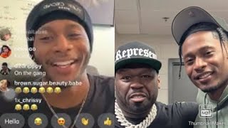 Da'vinchi From BMF Show Responds To A Fan Asking Is He Still Cool With 50 Cent After Trolling Meech!
