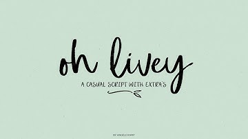 Oh Livey brush script font Font Free Download