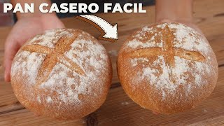 Receta de pan casero fácil y rápido, con harina común | Katastrofa la cocina