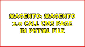 Magento: Magento 2.0 Call cms page in phtml file (2 Solutions!!)