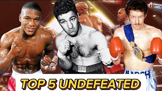 ⚡️ Top 5 Undefeated Boxers in History #boxing #mayweather