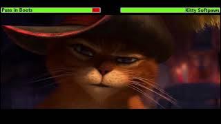 Puss in Boots (2011) Rooftop Chase & Dance Fight with healthbars