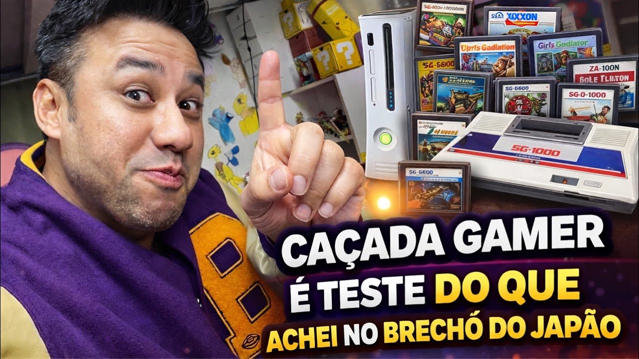 NÃO ACREDITEI! 😱 XBOX 360 no BRECHÓ do Japão + UNBOXING SURPRESA de SG-1000 🔥🇯🇵