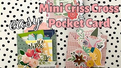 6x6 Paper | Mini Criss Cross Pocket Card | Different Styles | TUTORIAL | Easy Paper Fold