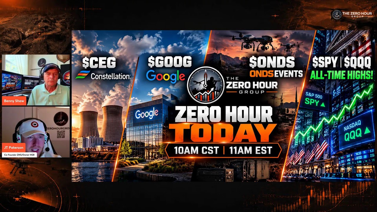 Zero Hour Today! $CEG and $GOOG $1 Billion deal, $ONDS events, $QQQ and $SPY hit ATHs