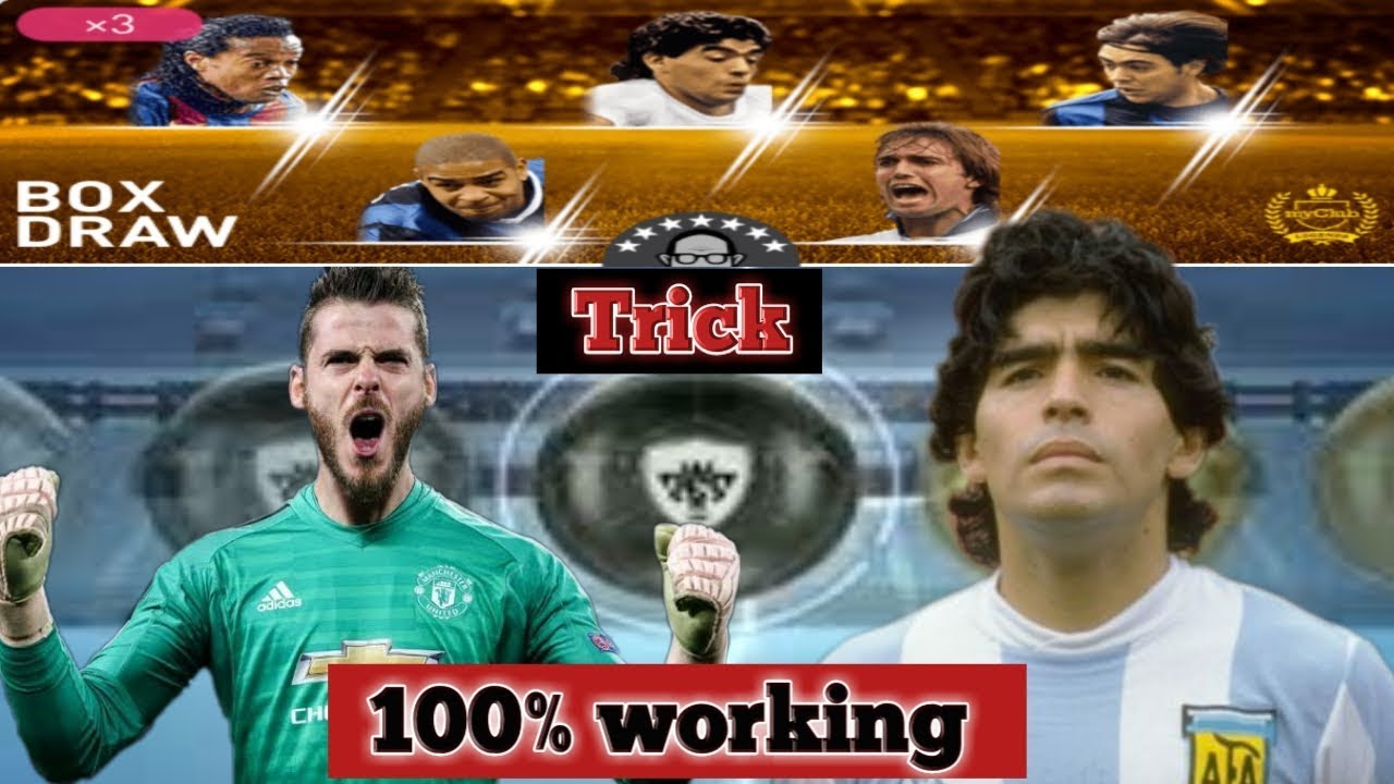 LEGENDS: Worldwide box draw trick to get black ball. Pes2019 |  PESMOBILE  |