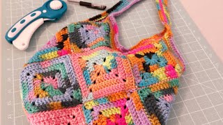 Easy Granny Square Bag Tutorial! // Everything Stitching // Pattern available on my Etsy Shop