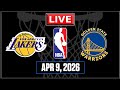 NBA Live! WARRIORS vs LAKERS | Los Angeles vs Golden State | APR 9 2026 | NBA 2K26