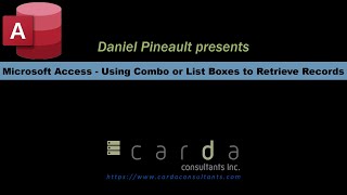 Microsoft Access - Using Combo or List Boxes to Retrieve Records