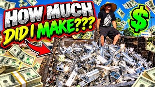 How Much Money Did I Make On All This Aluminum????