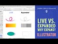 The Difference in Live vs. Expanded Art in Adobe Illustrator