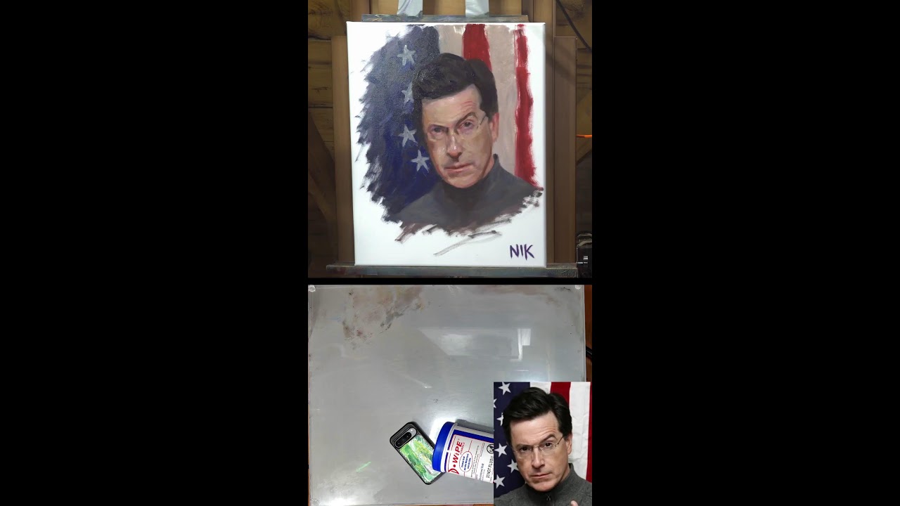 Lets Paint a Portrait of Stephen Colbert