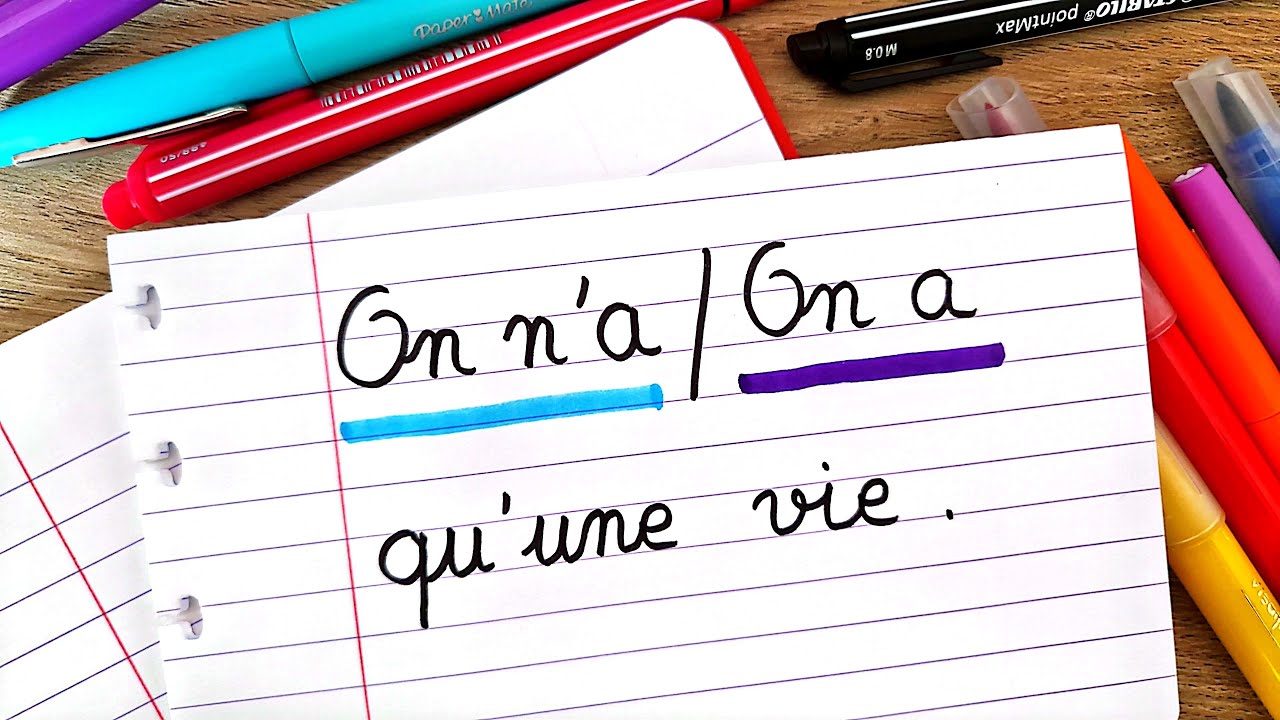On N'a / On a qu'une vie ? - YouTube