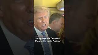 Trump Says Iran Ceasefire Done as “Favour to Pakistan”