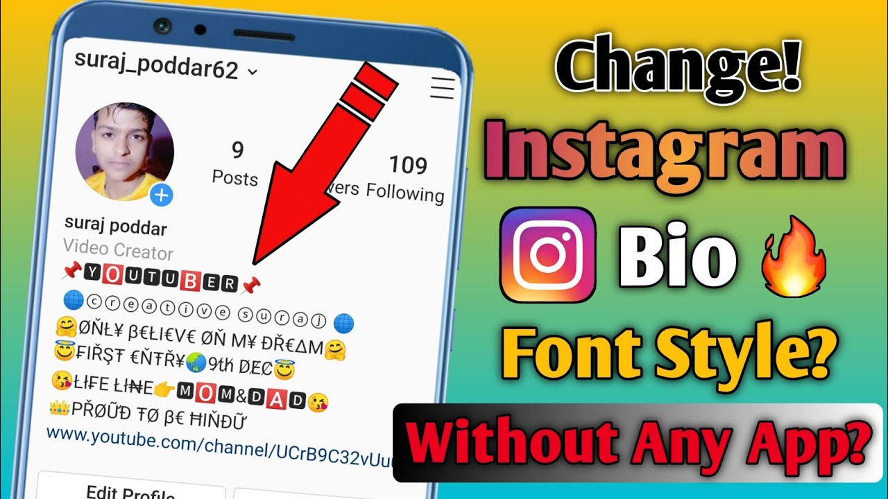 How To Change Instagram Account Name And Bio Font Style | Instagram Bio ...