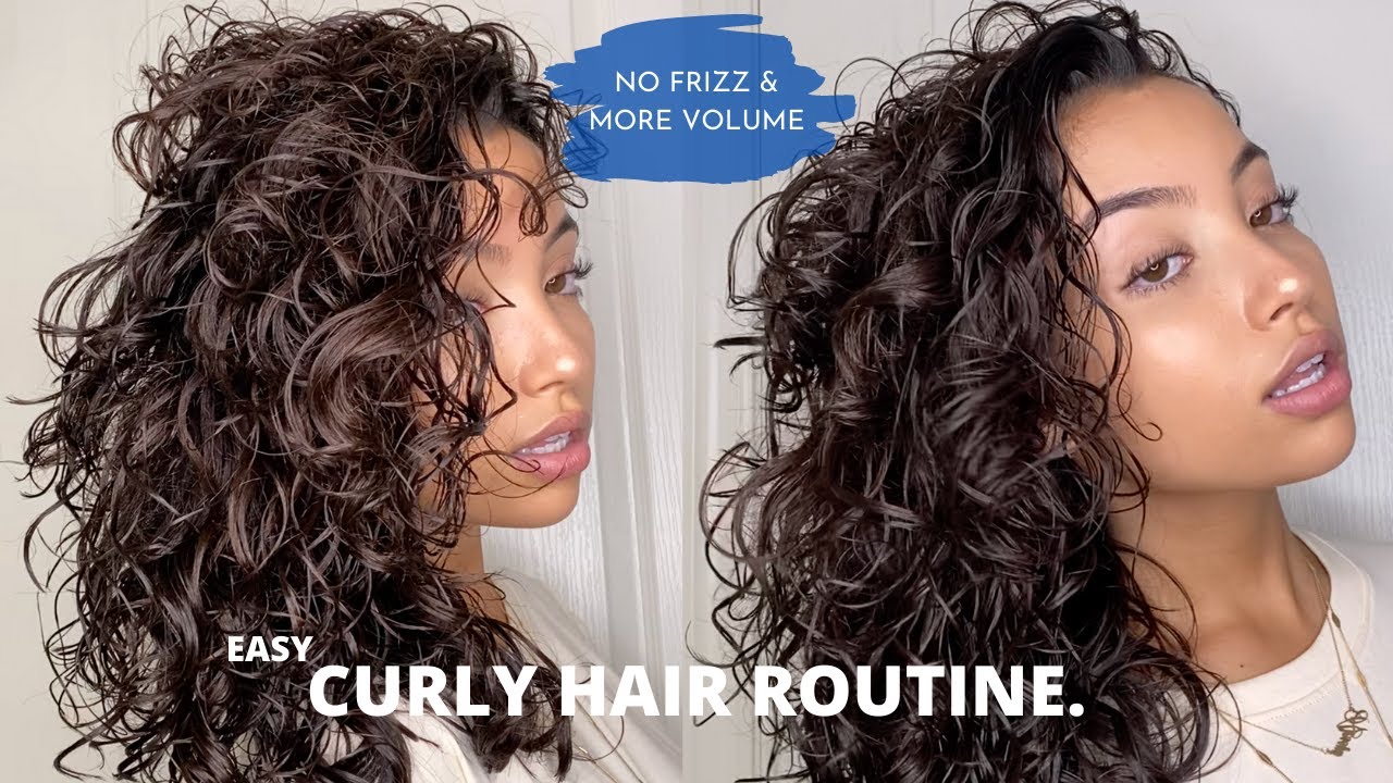 Curly Hair Routine How I Achieve Defined Curls And Volume Tips And Tricks Youtube 