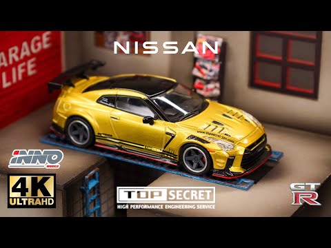 Inno64 1:64 - Tokyo Auto Salon 2024 NissanTop Secret GTR R35 l Cinema Shot 4K