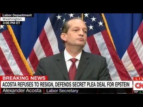 FULL Secretary Acosta Press Conference Defending The "Sweetheart Deal