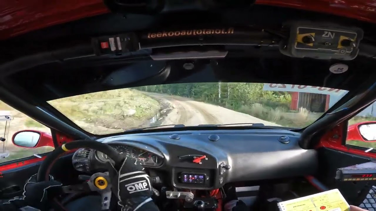 Kyläseppä ralli 2024 EK3 Nro90 (suistuminen)