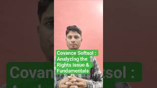 Covance Softsol : Analyzing the Rights Issue & Fundamentals #stockmarket #stocks #share #money